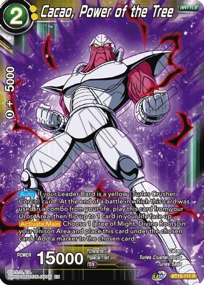 Cacao, Power of the Tree (BT15-111) [Saiyan Showdown] | Fandemonia Ltd