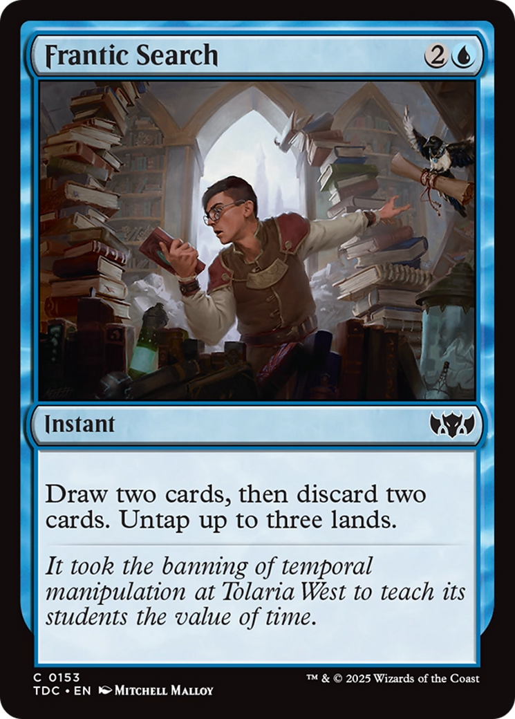 Frantic Search [Tarkir: Dragonstorm Commander] | Fandemonia Ltd