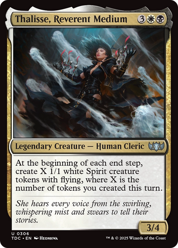 Thalisse, Reverent Medium [Tarkir: Dragonstorm Commander] | Fandemonia Ltd