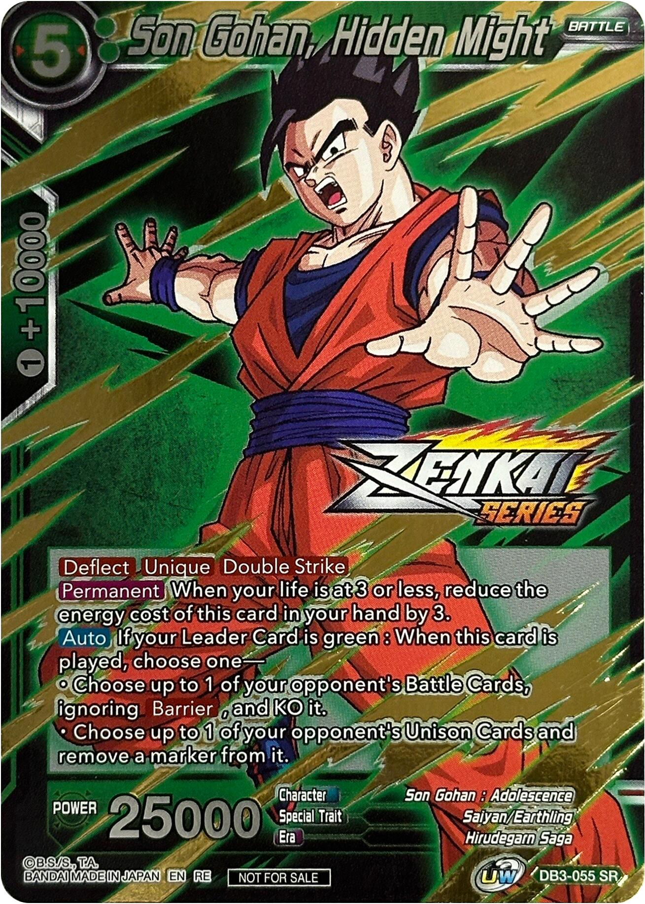 Son Gohan, Hidden Might (Event Pack 10) (DB3-055) [Tournament Promotion Cards] | Fandemonia Ltd