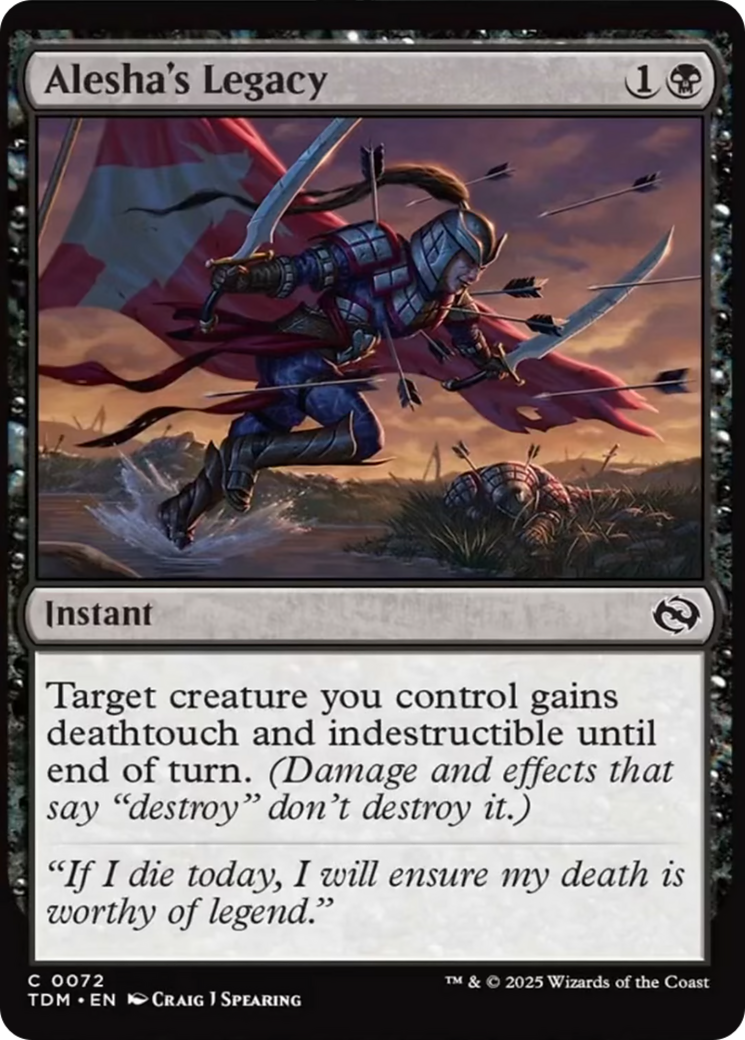 Alesha's Legacy [Tarkir: Dragonstorm] | Fandemonia Ltd
