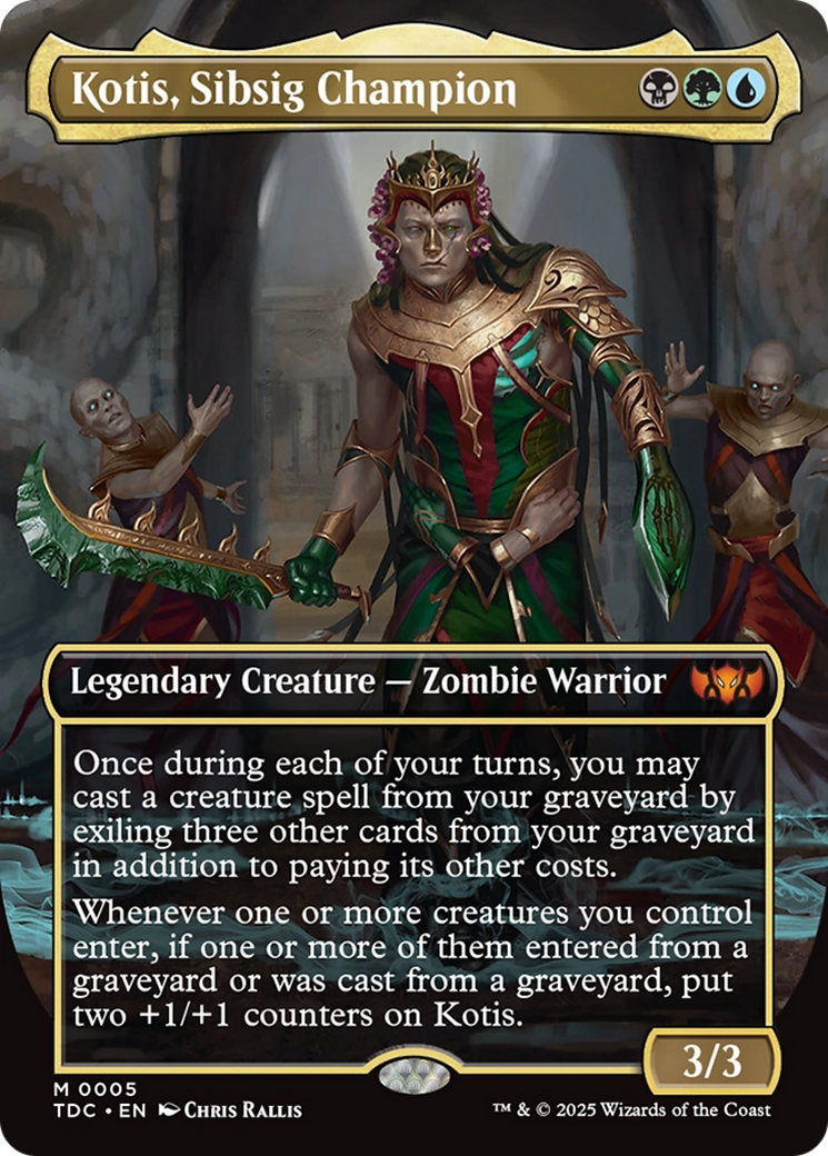 Kotis, Sibsig Champion (Borderless) [Tarkir: Dragonstorm Commander] | Fandemonia Ltd