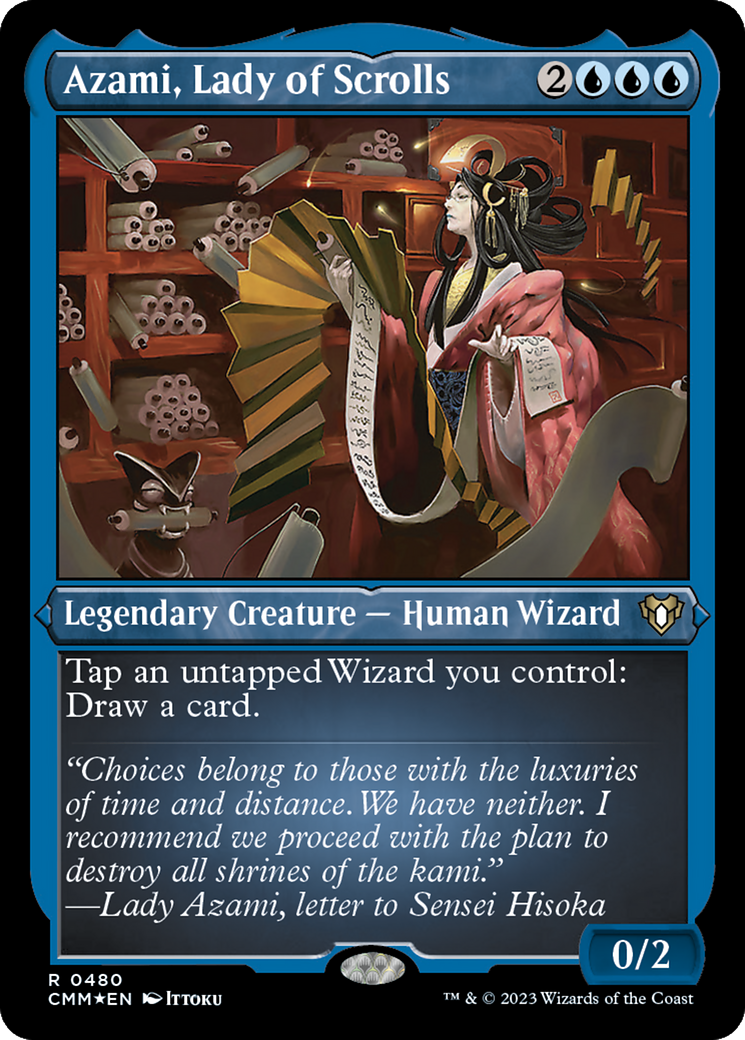 Azami, Lady of Scrolls (Foil Etched) [Commander Masters] | Fandemonia Ltd