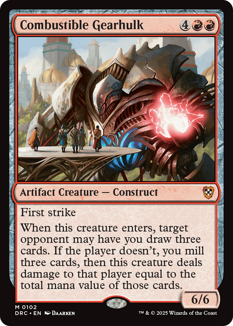 Combustible Gearhulk [Aetherdrift Commander] | Fandemonia Ltd