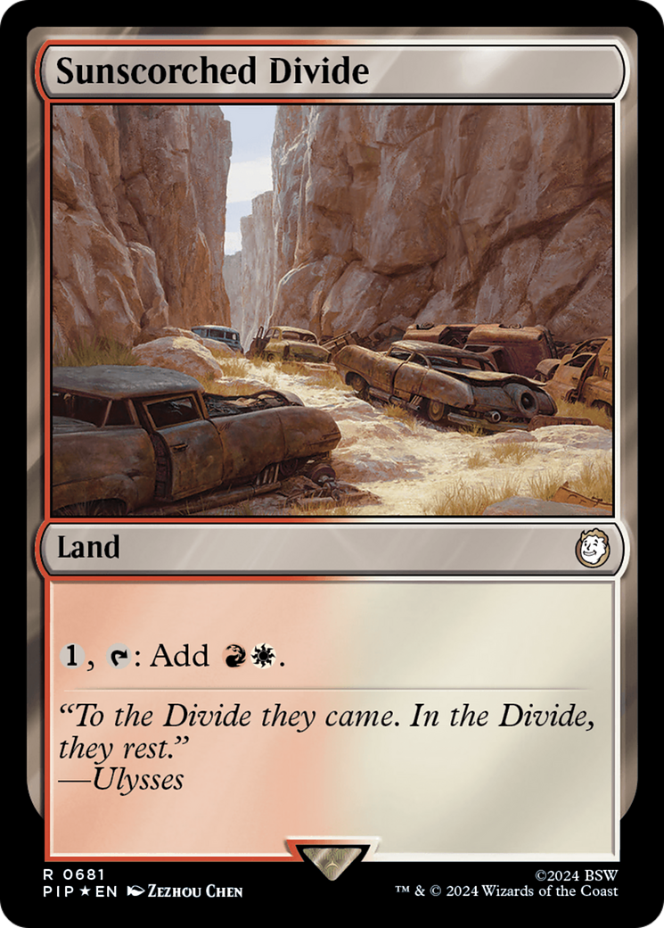 Sunscorched Divide (Surge Foil) [Fallout] | Fandemonia Ltd