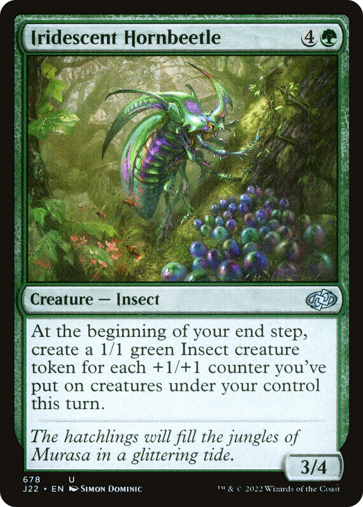 Iridescent Hornbeetle [Jumpstart 2022] | Fandemonia Ltd