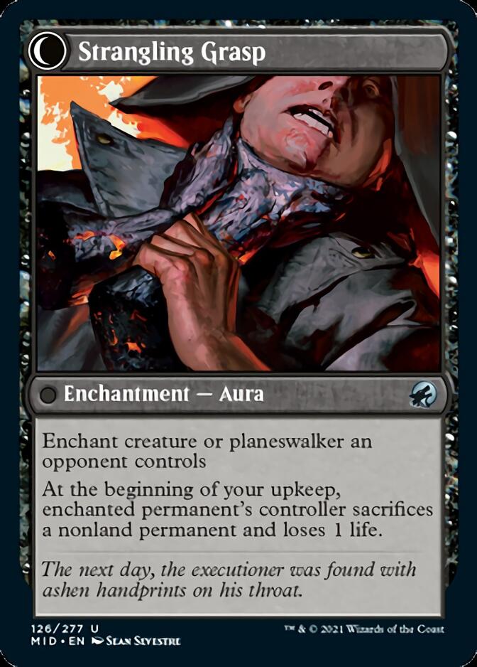 Vengeful Strangler // Strangling Grasp [Innistrad: Midnight Hunt] | Fandemonia Ltd