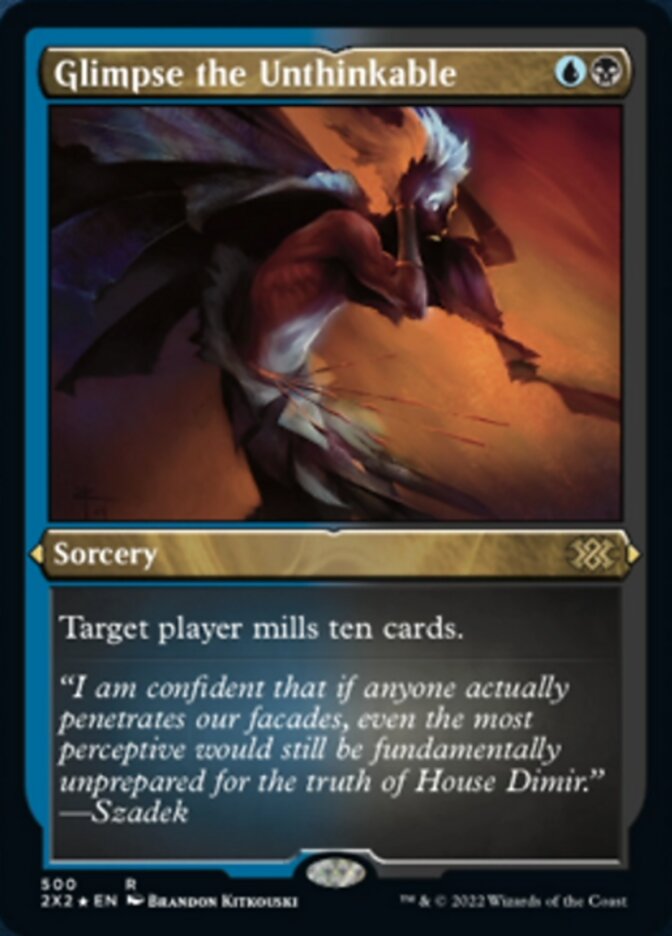 Glimpse the Unthinkable (Foil Etched) [Double Masters 2022] | Fandemonia Ltd