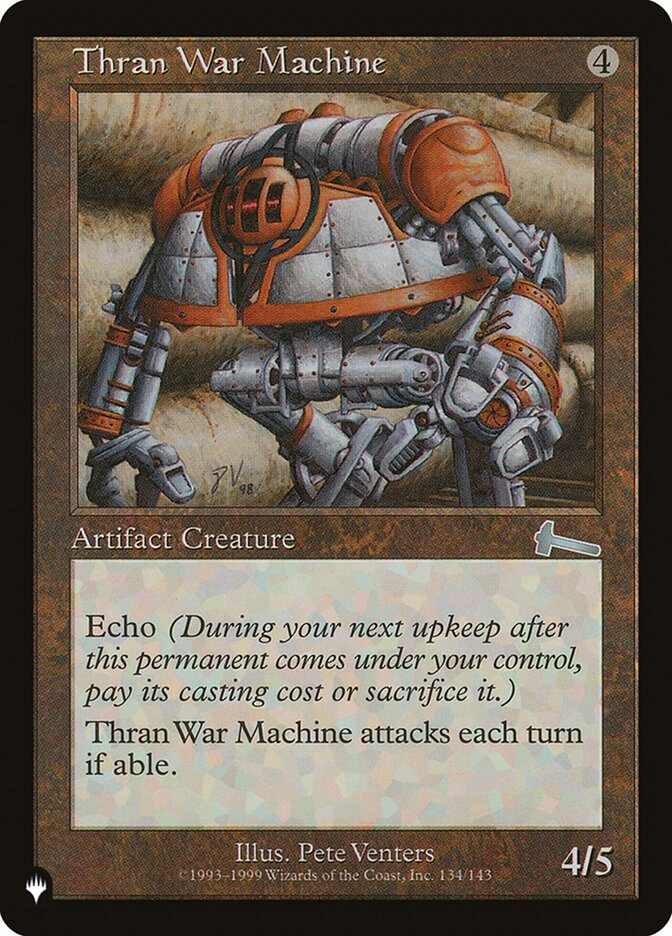 Thran War Machine [The List] | Fandemonia Ltd