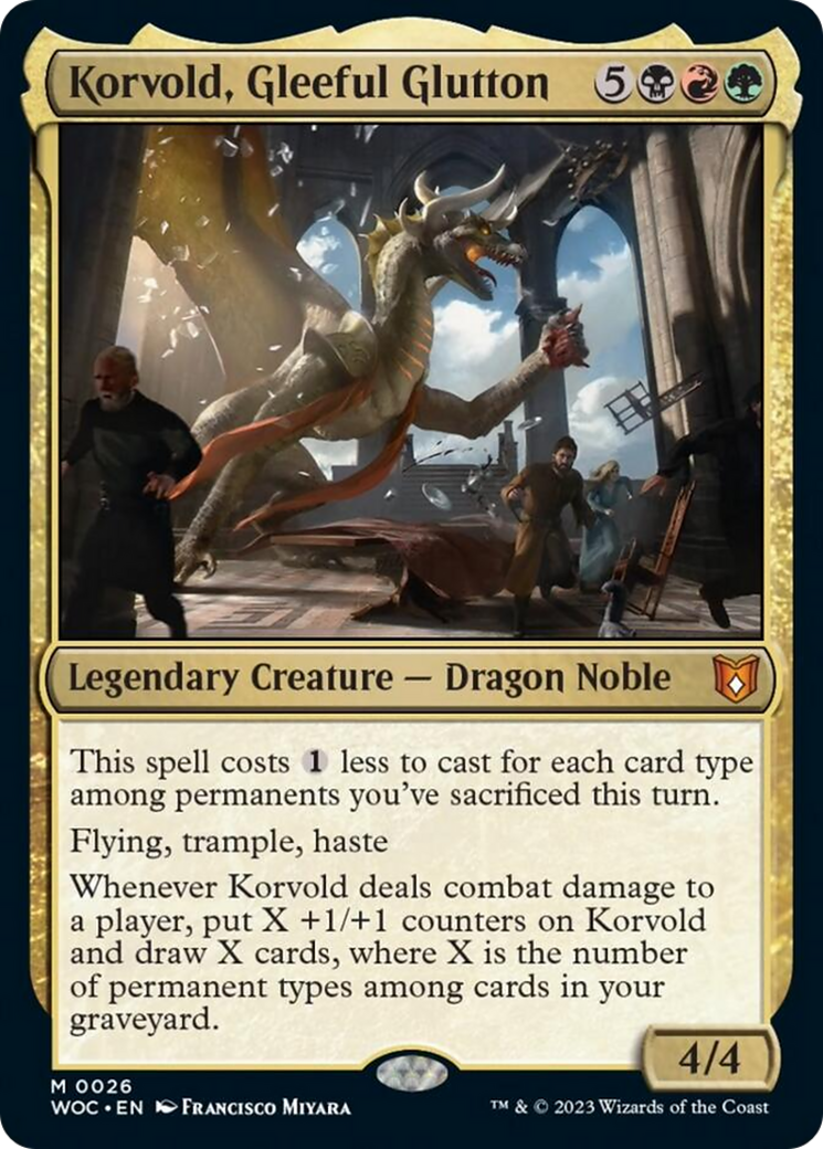 Korvold, Gleeful Glutton [Wilds of Eldraine Commander] | Fandemonia Ltd