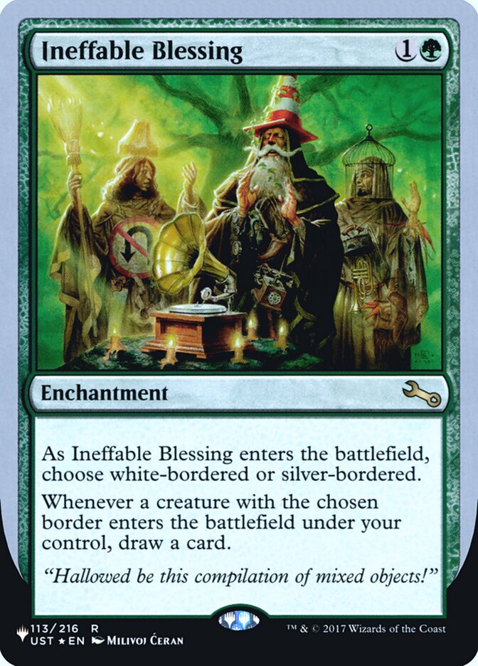 Ineffable Blessing (Bordered) (Unfinity Foil Edition) [The List] | Fandemonia Ltd