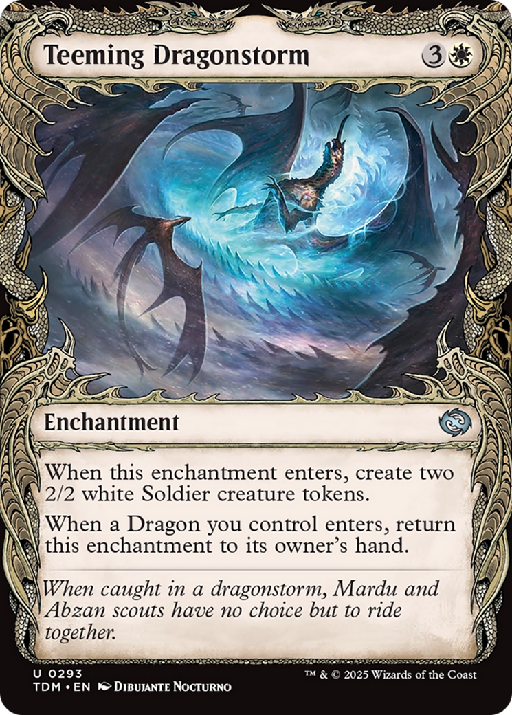 Teeming Dragonstorm (Showcase) [Tarkir: Dragonstorm] | Fandemonia Ltd
