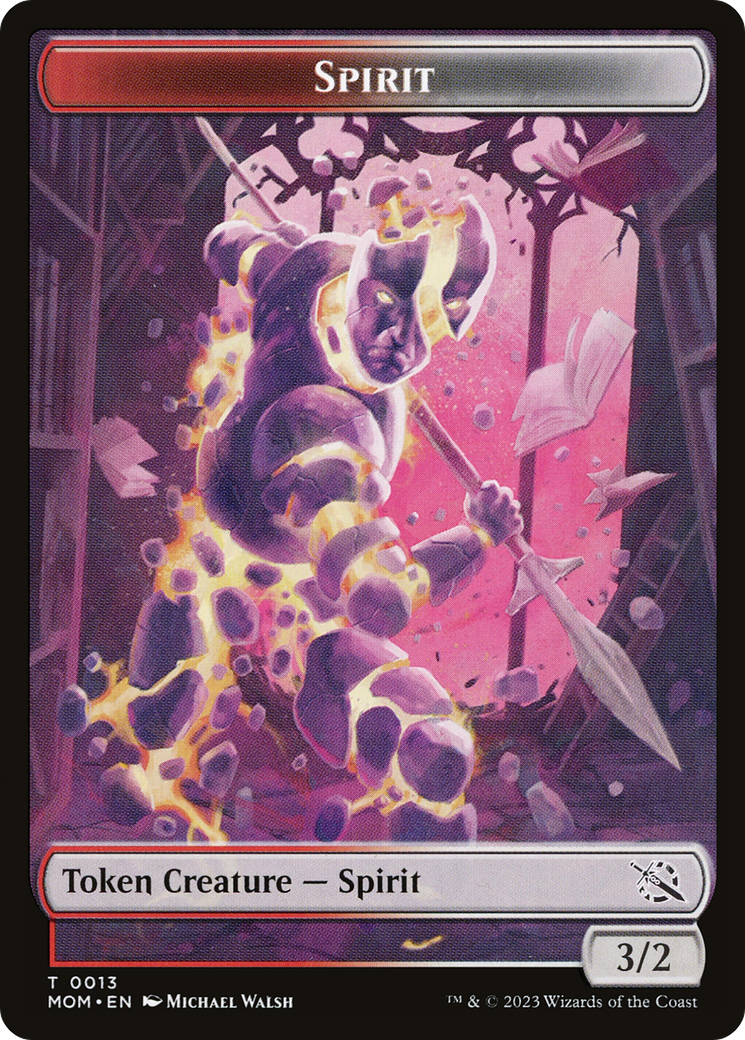 Elemental (09) // Spirit (13) Double-Sided Token [March of the Machine Tokens] | Fandemonia Ltd