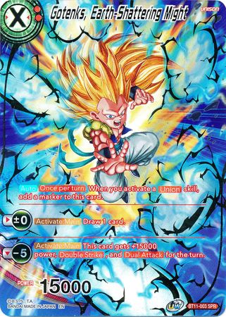 Gotenks, Earth-Shattering Might (SPR) (BT11-003) [Vermilion Bloodline] | Fandemonia Ltd