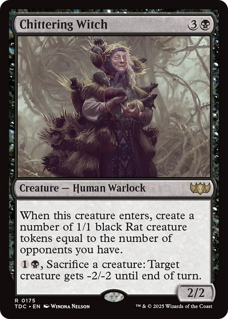 Chittering Witch [Tarkir: Dragonstorm Commander] | Fandemonia Ltd