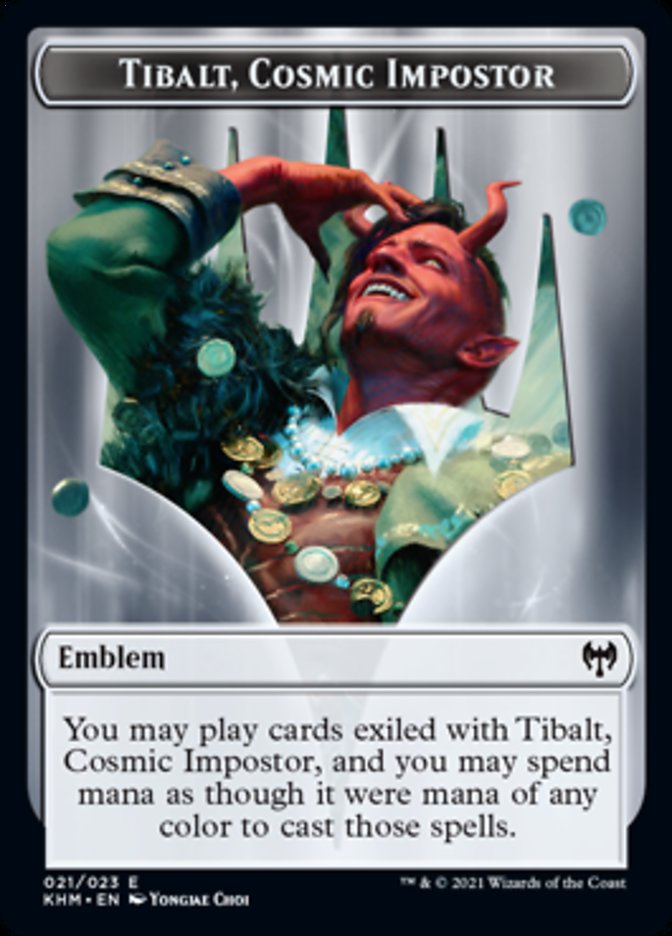 Tibalt, Cosmic Impostor Emblem [Kaldheim Tokens] | Fandemonia Ltd