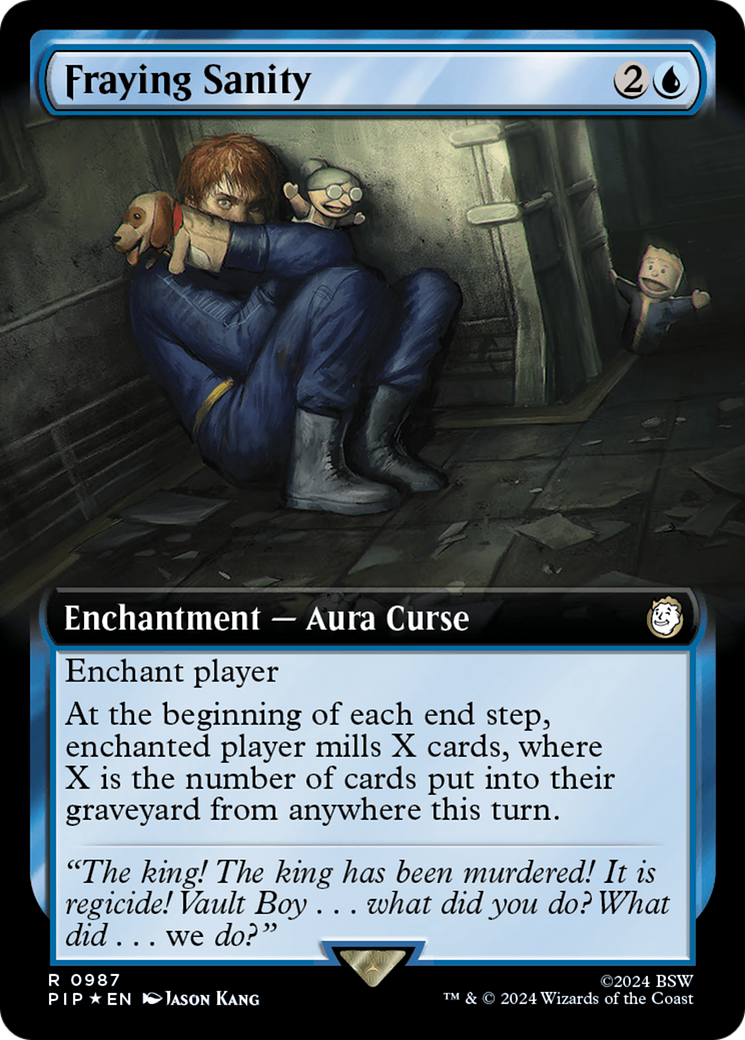 Fraying Sanity (Extended Art) (Surge Foil) [Fallout] | Fandemonia Ltd