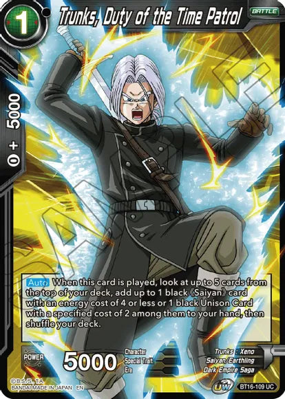 Trunks, Duty of the Time Patrol (BT16-109) [Realm of the Gods] | Fandemonia Ltd