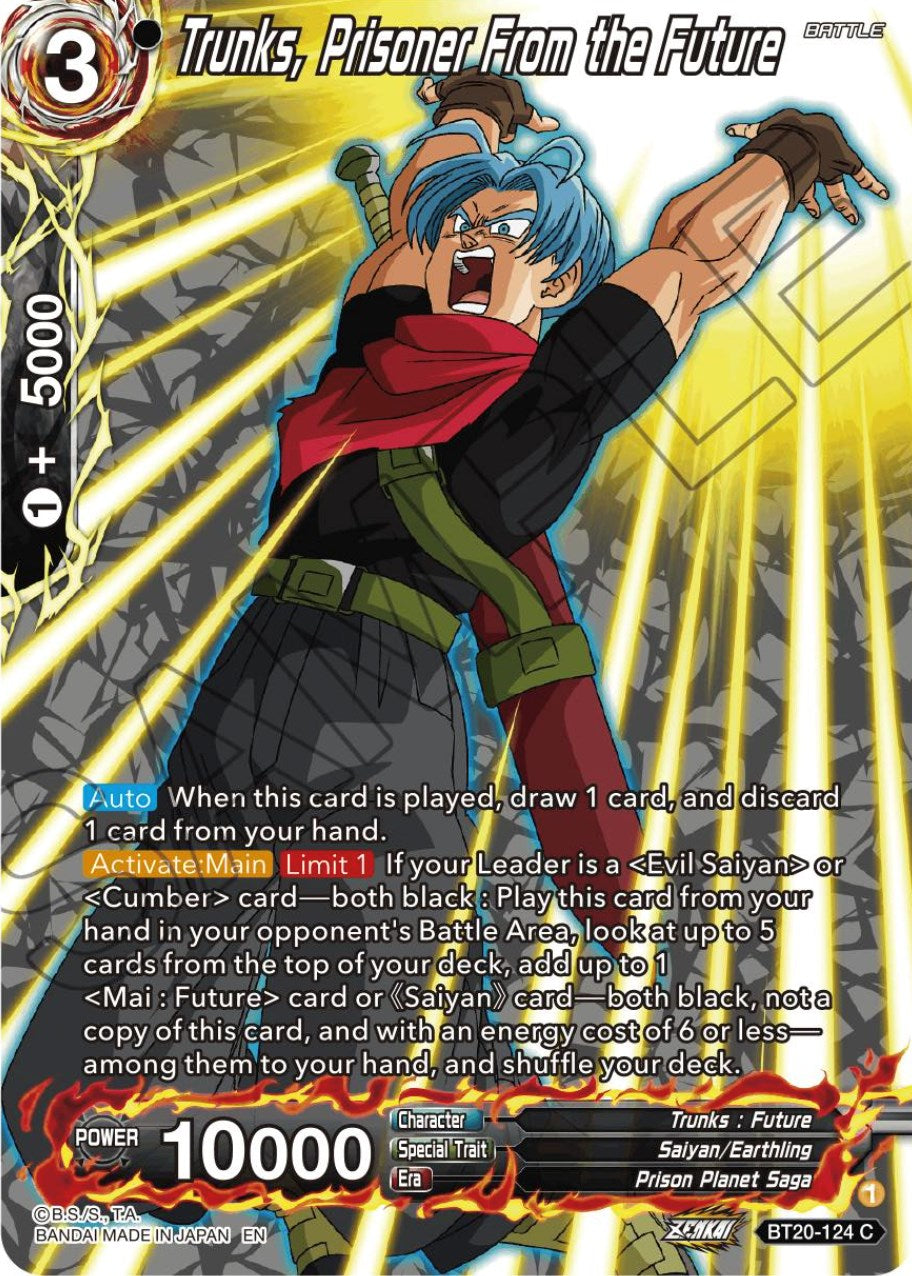 Trunks, Prisoner From the Future (Silver Foil) (BT20-124) [Power Absorbed] | Fandemonia Ltd