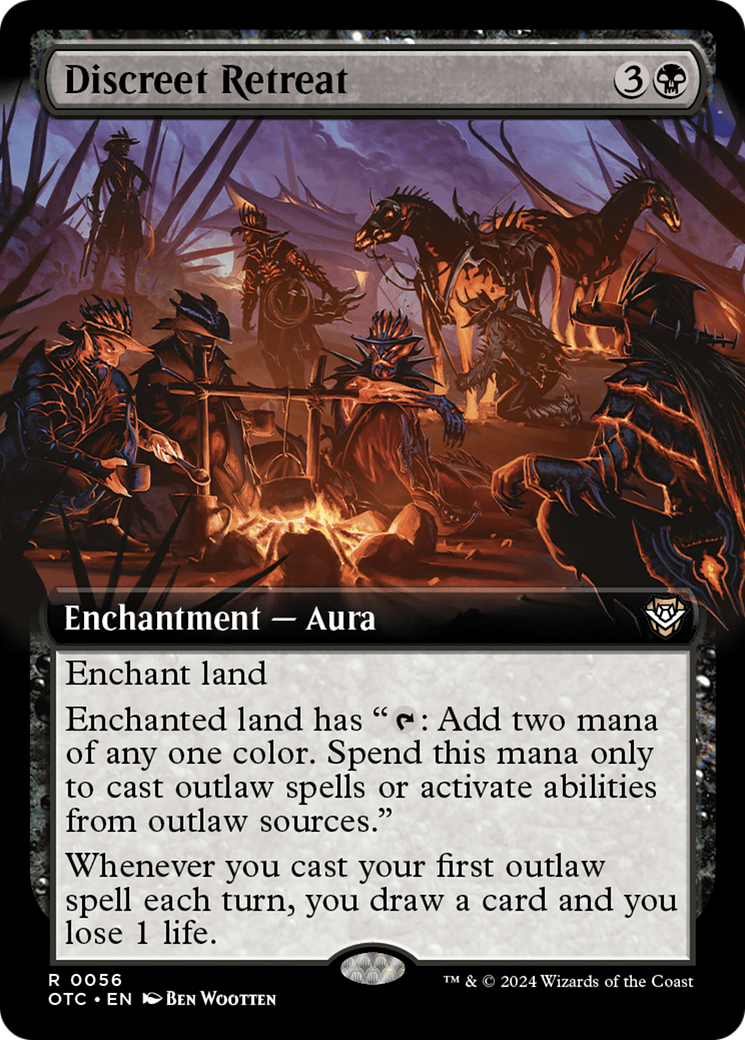 Discreet Retreat (Extended Art) [Outlaws of Thunder Junction Commander] | Fandemonia Ltd