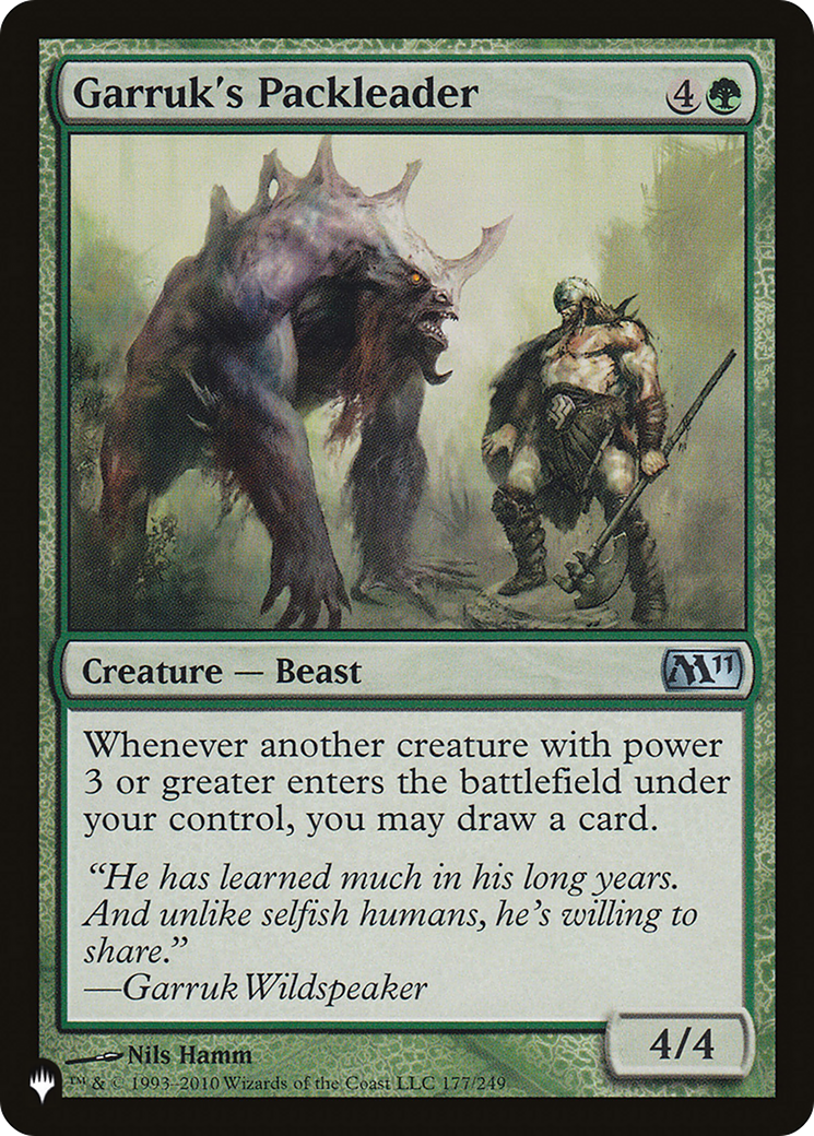 Garruk's Packleader [The List] | Fandemonia Ltd