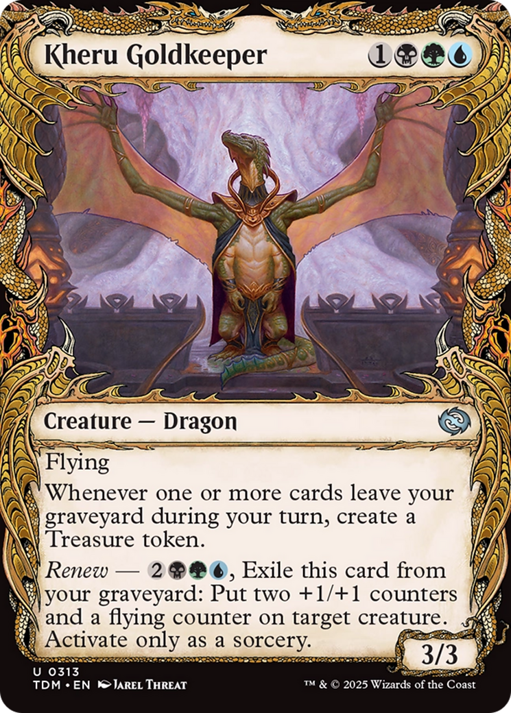 Kheru Goldkeeper (Showcase) [Tarkir: Dragonstorm] | Fandemonia Ltd