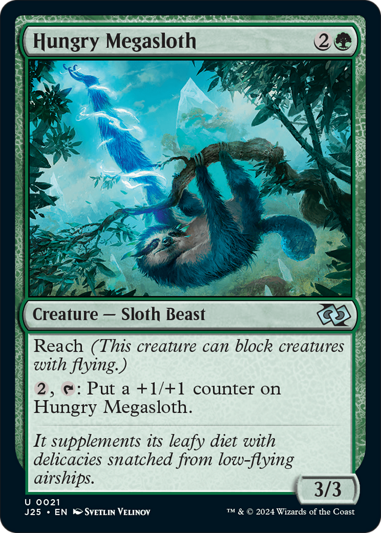 Hungry Megasloth [Foundations Jumpstart] | Fandemonia Ltd