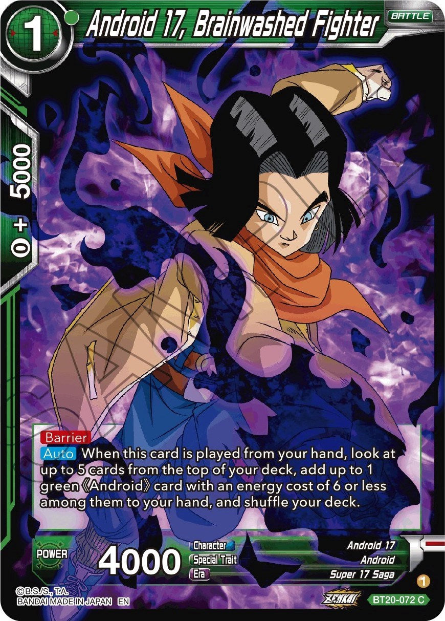 Android 17, Brainwashed Fighter (BT20-072) [Power Absorbed] | Fandemonia Ltd