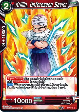 Krillin, Unforeseen Savior (BT7-013) [Assault of the Saiyans] | Fandemonia Ltd