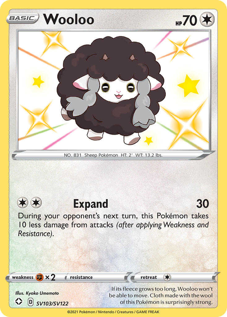 Wooloo (SV103/SV122) [Sword & Shield: Shining Fates] | Fandemonia Ltd