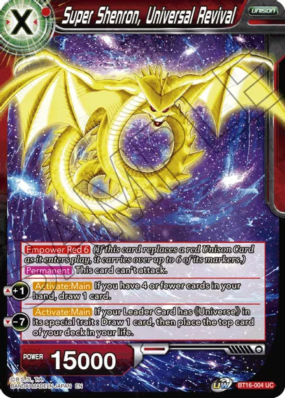 Super Shenron, Universal Revival (BT16-004) [Realm of the Gods] | Fandemonia Ltd