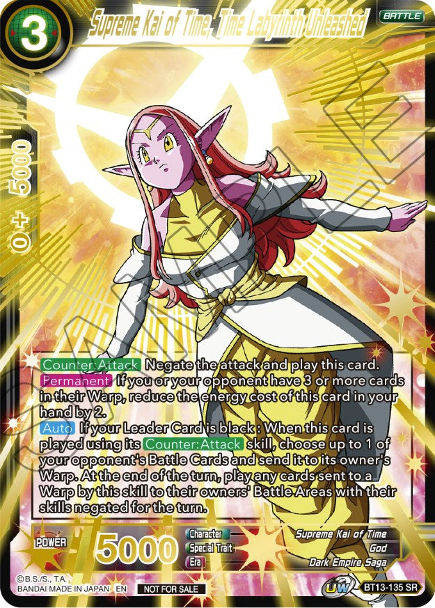Supreme Kai of Time, The Labyrinth Unleashed (Top 16) (BT13-135) [Tournament Promotion Cards] | Fandemonia Ltd