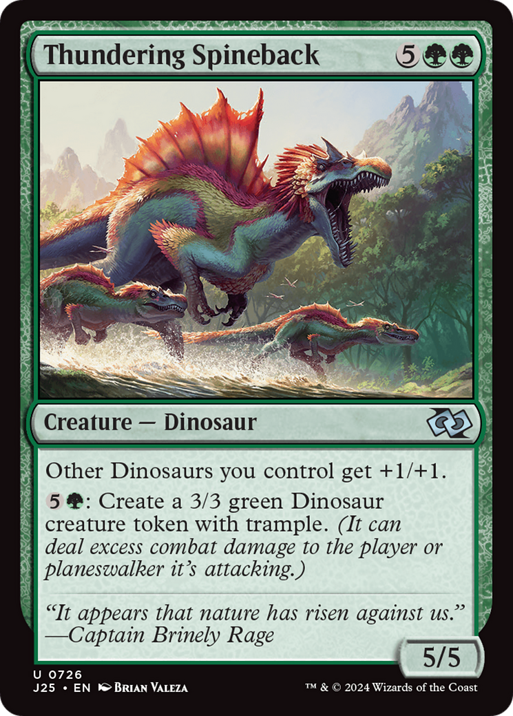 Thundering Spineback [Foundations Jumpstart] | Fandemonia Ltd