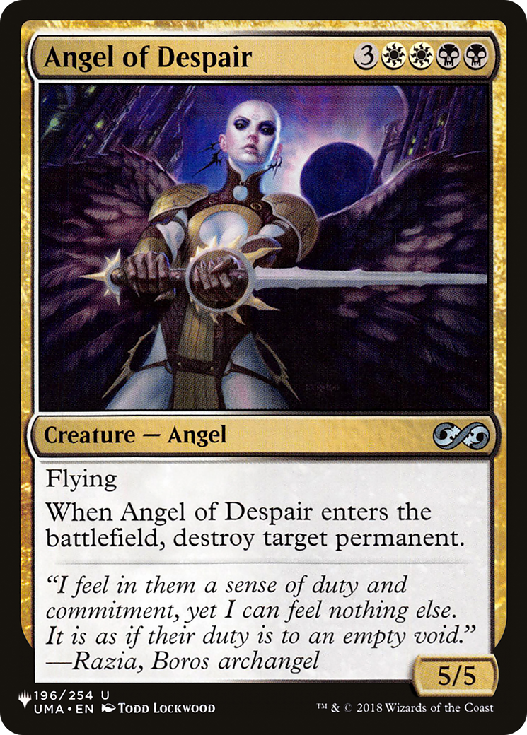 Angel of Despair [The List] | Fandemonia Ltd