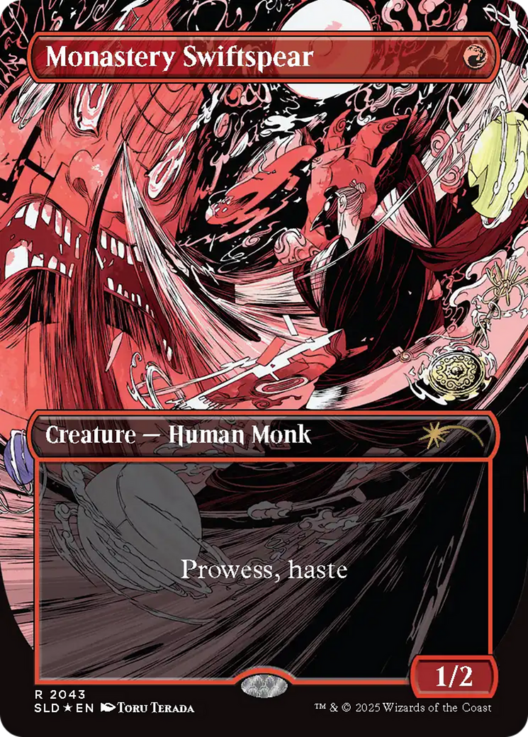 Monastery Swiftspear (2043) (Raised Foil) [Secret Lair Drop Series] | Fandemonia Ltd