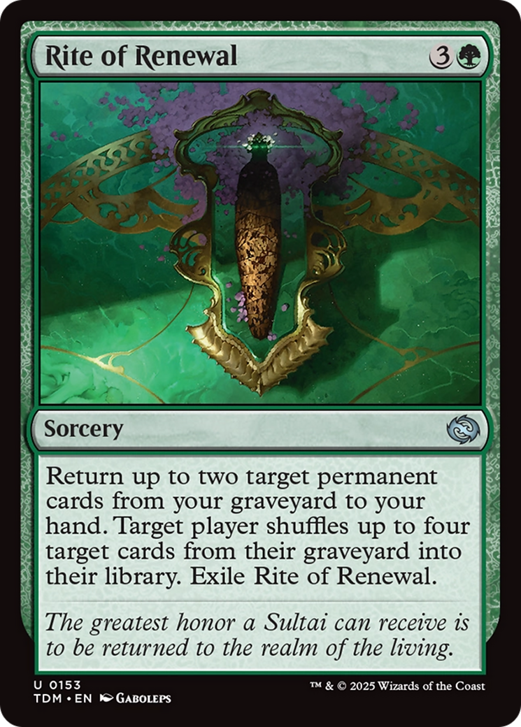 Rite of Renewal [Tarkir: Dragonstorm] | Fandemonia Ltd