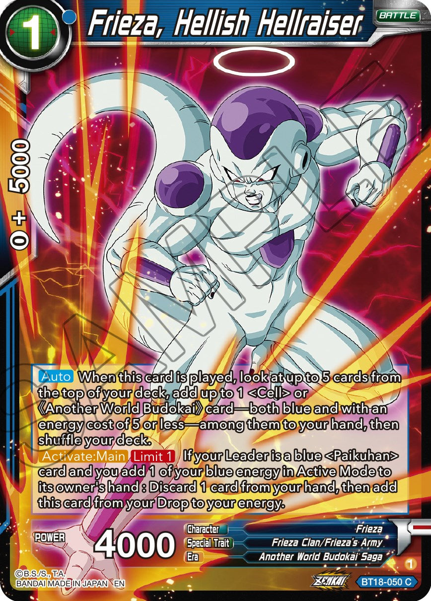 Frieza, Hellish Hellraiser (BT18-050) [Dawn of the Z-Legends] | Fandemonia Ltd