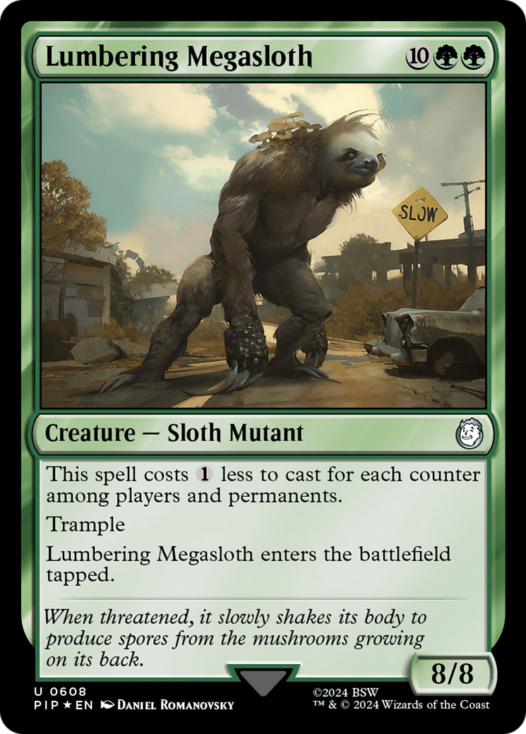 Lumbering Megasloth (Surge Foil) [Fallout] | Fandemonia Ltd