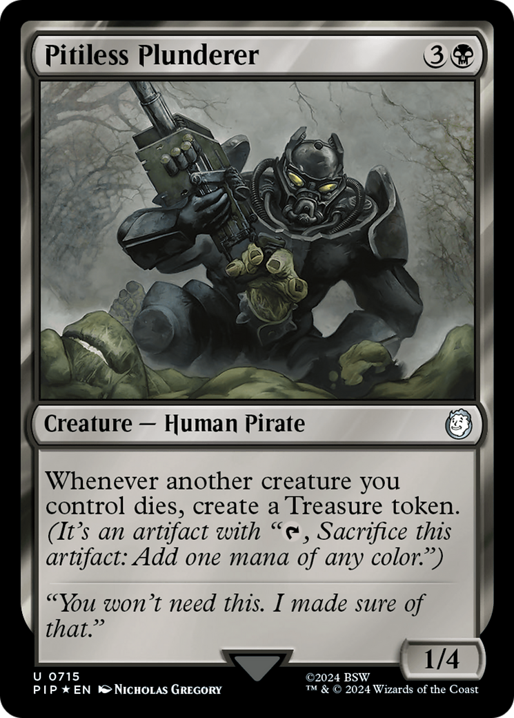 Pitiless Plunderer (Surge Foil) [Fallout] | Fandemonia Ltd