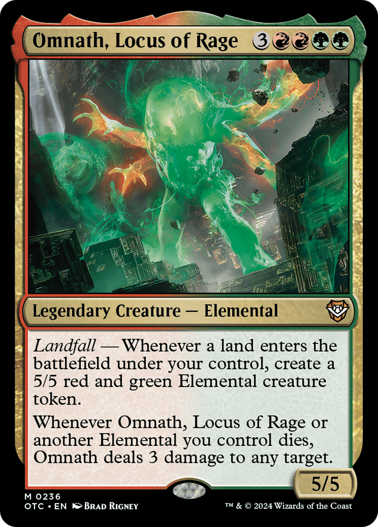 Omnath, Locus of Rage [Outlaws of Thunder Junction Commander] | Fandemonia Ltd