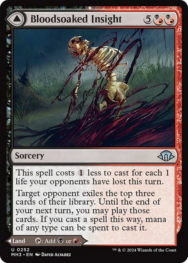 Bloodsoaked Insight // Sanguine Morass [Modern Horizons 3] | Fandemonia Ltd