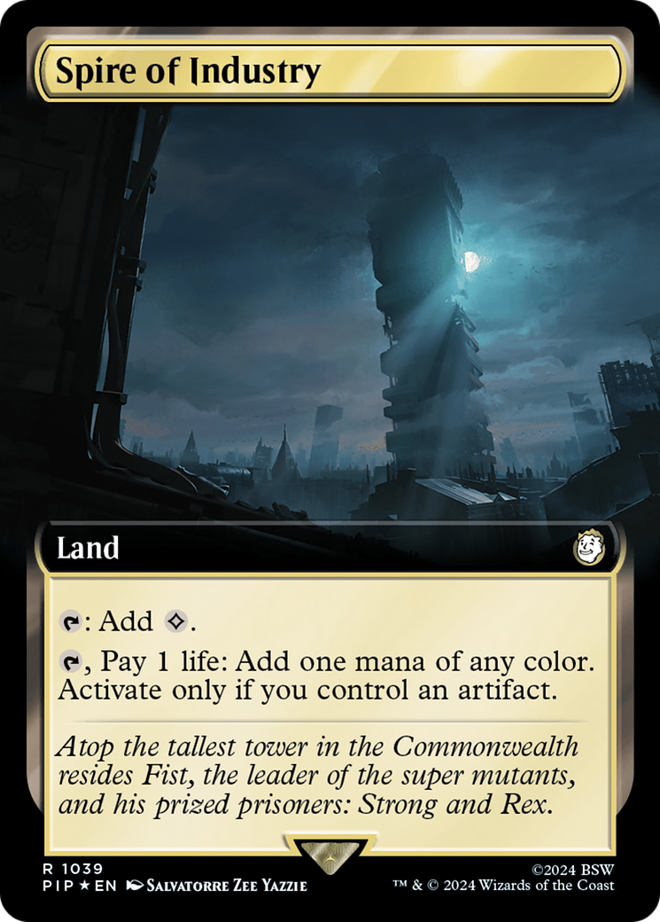 Spire of Industry (Extended Art) (Surge Foil) [Fallout] | Fandemonia Ltd