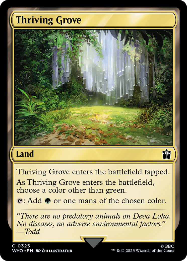 Thriving Grove [Doctor Who] | Fandemonia Ltd