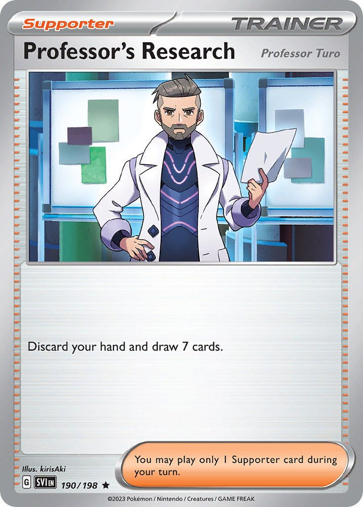 Professor's Research (190/198) (Theme Deck Exclusive) [Scarlet & Violet: Base Set] | Fandemonia Ltd
