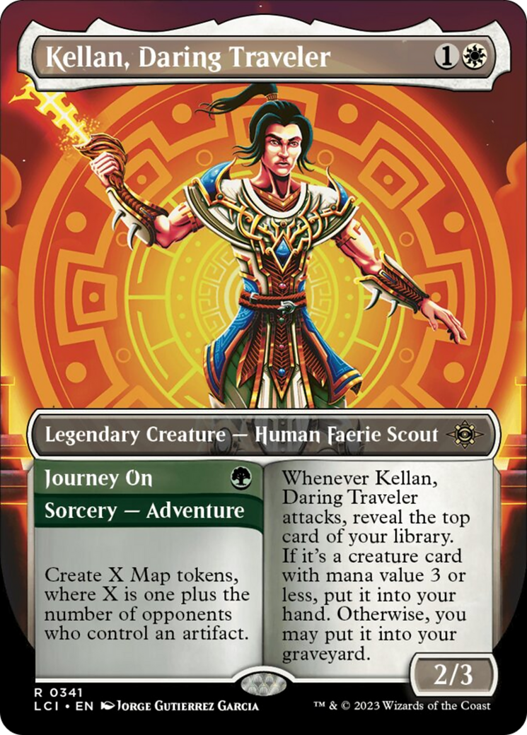 Kellan, Daring Traveler (Borderless) [The Lost Caverns of Ixalan] | Fandemonia Ltd