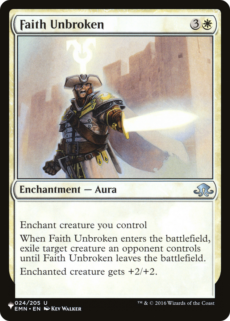Faith Unbroken [The List] | Fandemonia Ltd
