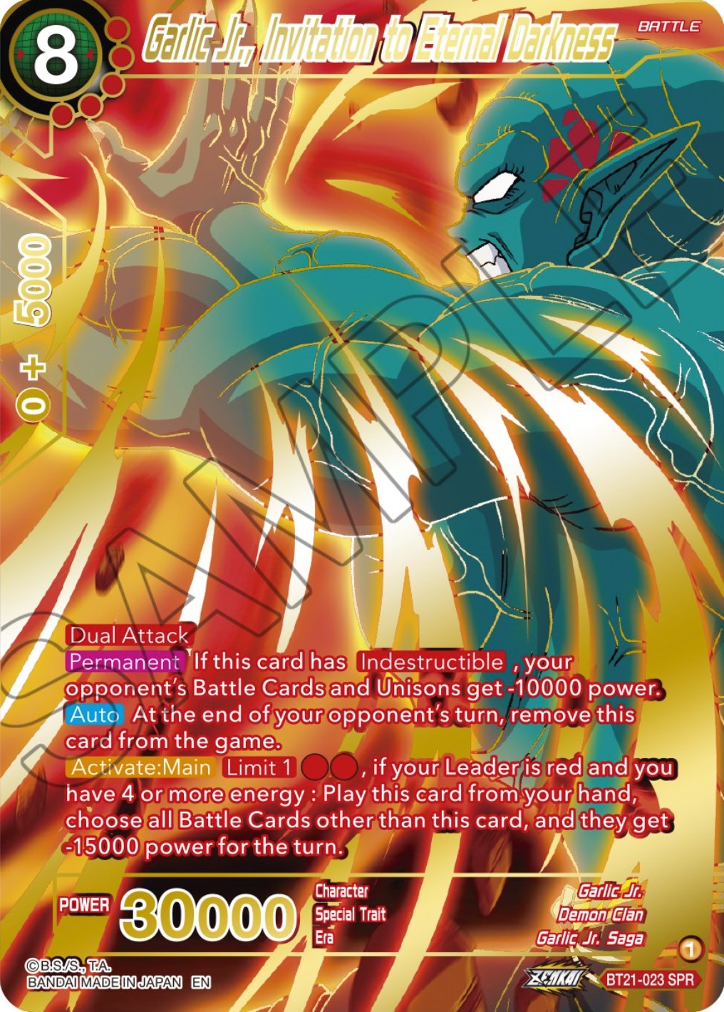 Garlic Jr., Invitation to Eternal Darkness (SPR) (BT21-023) [Wild Resurgence] | Fandemonia Ltd