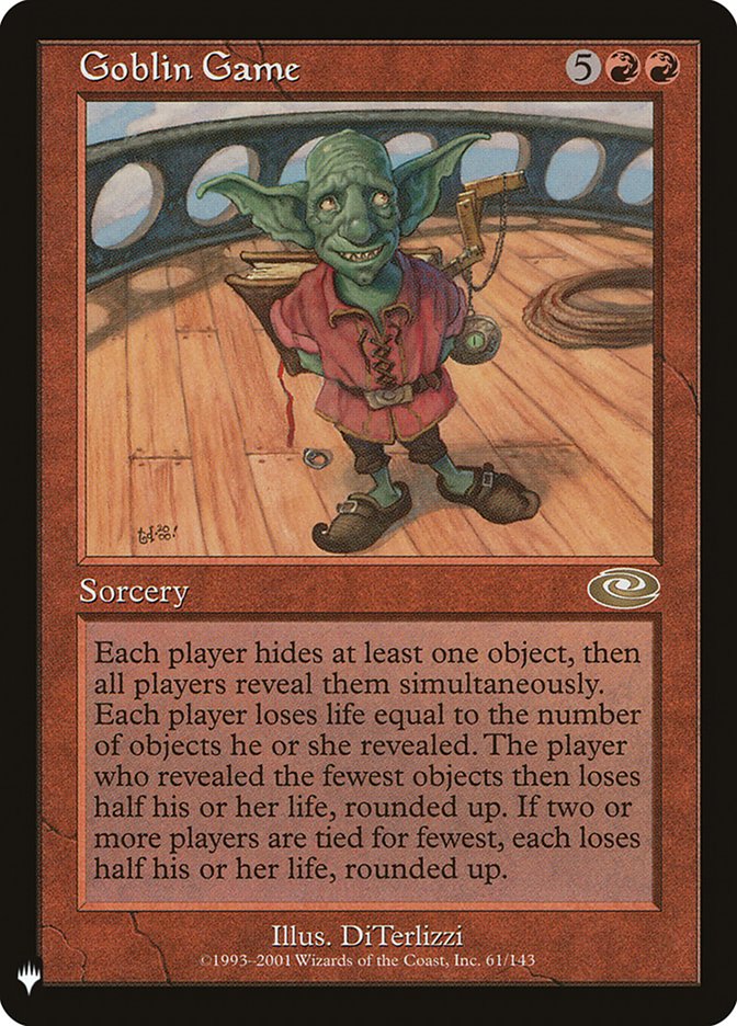 Goblin Game [The List] | Fandemonia Ltd