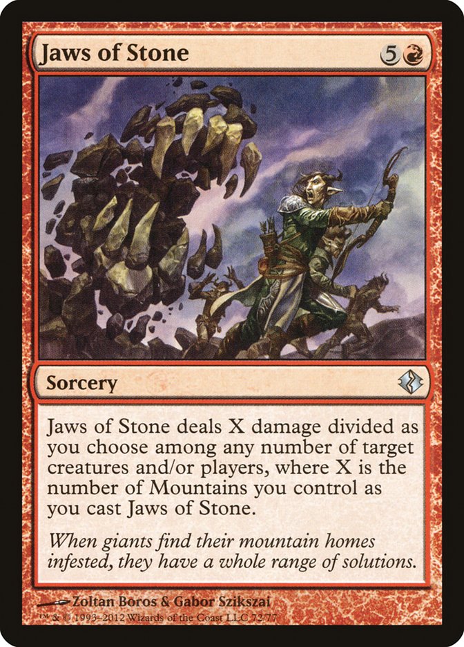 Jaws of Stone [Duel Decks: Venser vs. Koth] | Fandemonia Ltd