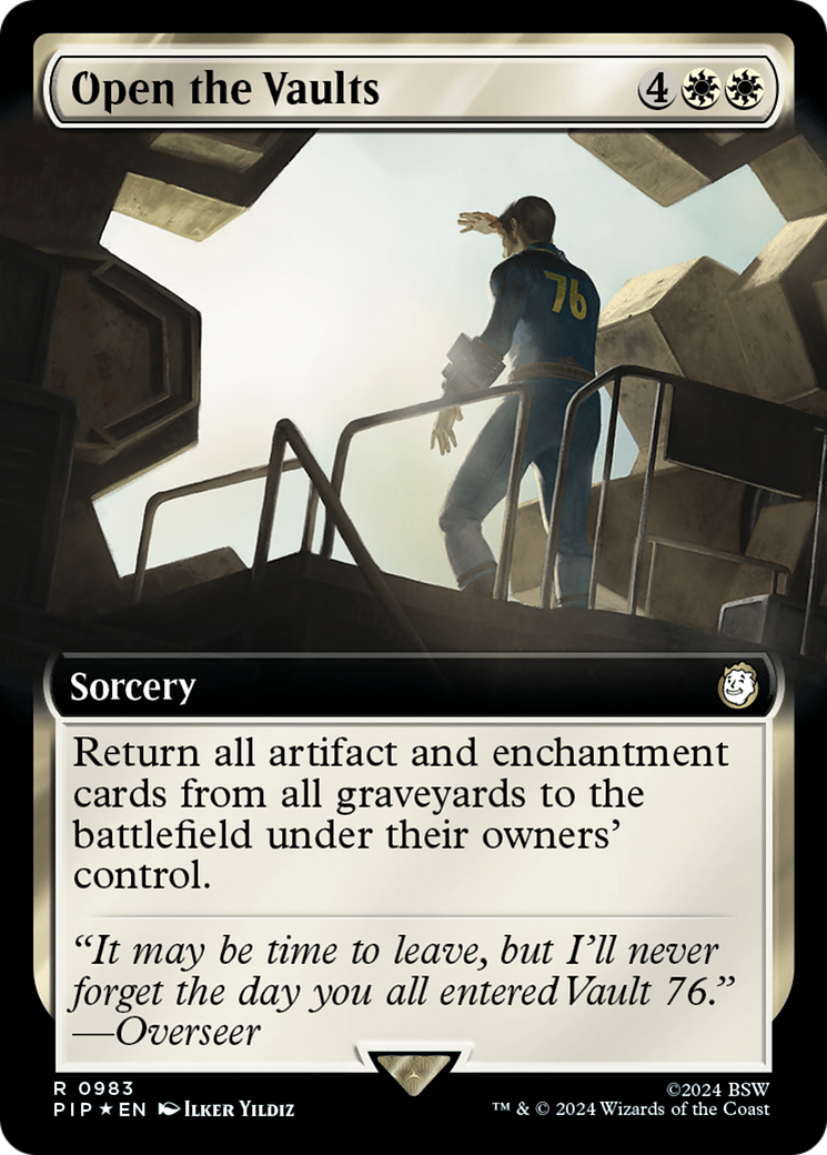 Open the Vaults (Extended Art) (Surge Foil) [Fallout] | Fandemonia Ltd